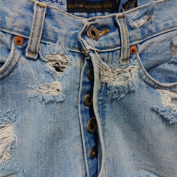 Vintage Express‎ Bleus Denim Authentique women's 7/8 Cutoff denim jeans - Picture 6 of 8